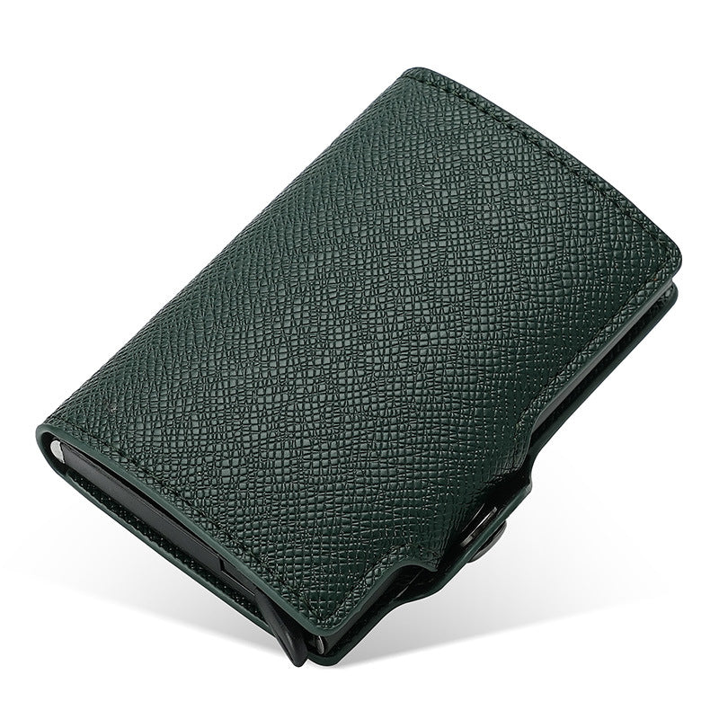 Porte-cartes Le Classique, vert sapin grainé