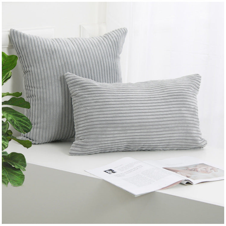 Housse de coussin en velours côtelé 45 × 45 cm