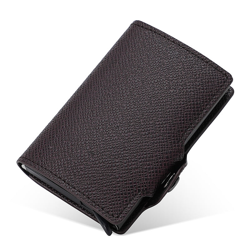 Porte-cartes Le Classique, café grainé