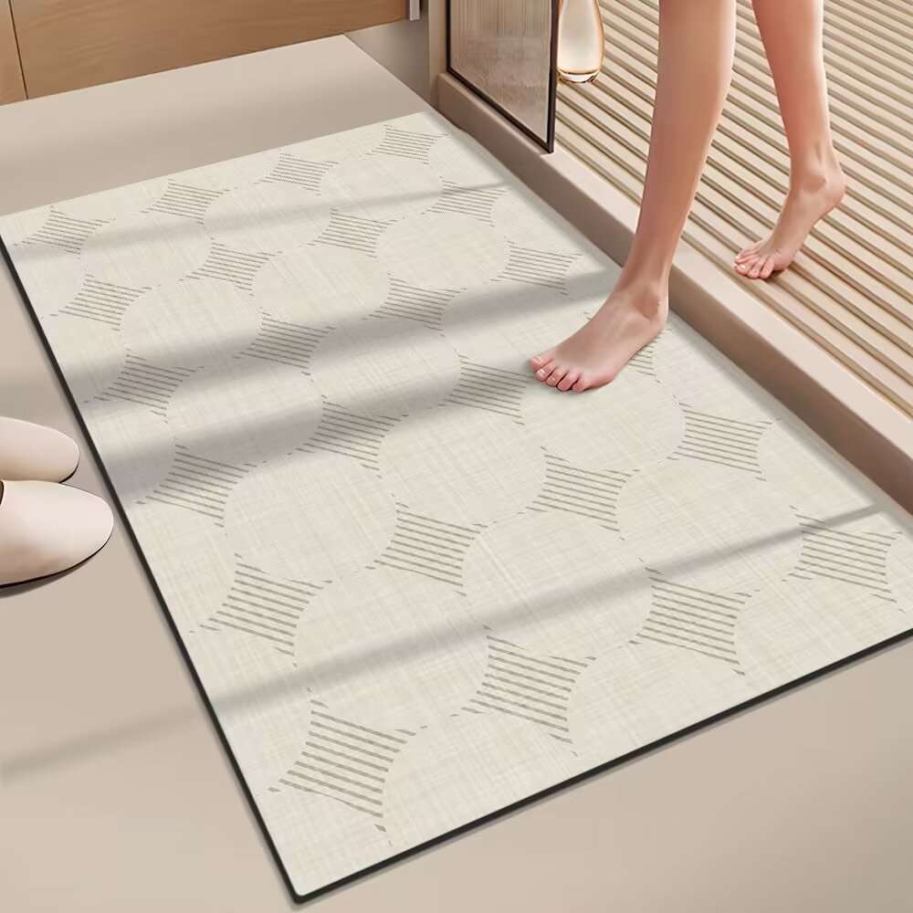 Tapis de bain en terre de diatomée