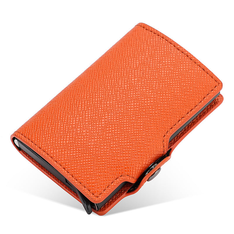 Porte-cartes Le Classique, orange grainé