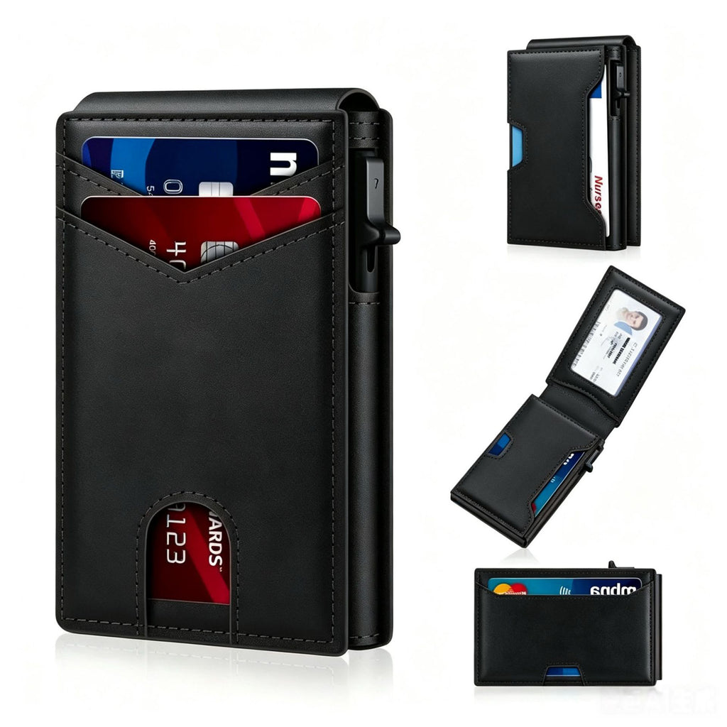 Porte-cartes Le Carbone, finition noire