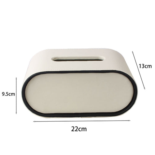 Boîte à mouchoirs ovale avec range-télécommande