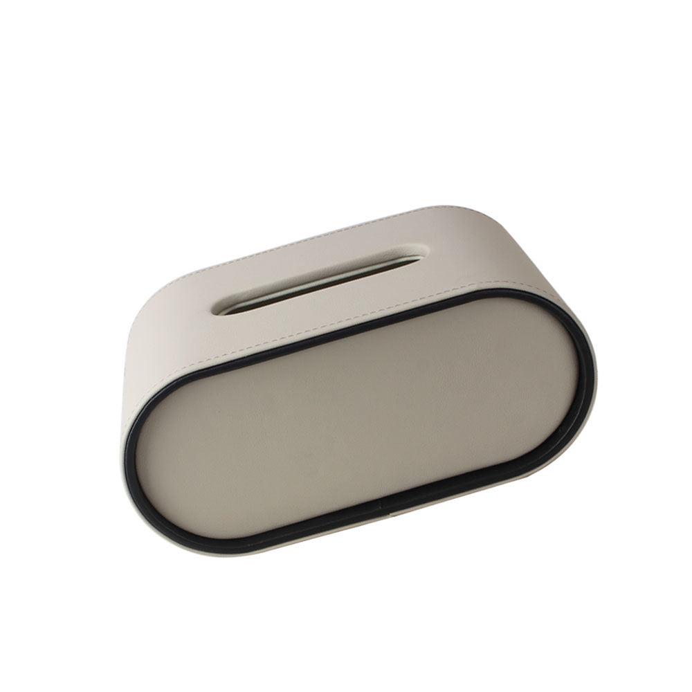Boîte à mouchoirs ovale avec range-télécommande