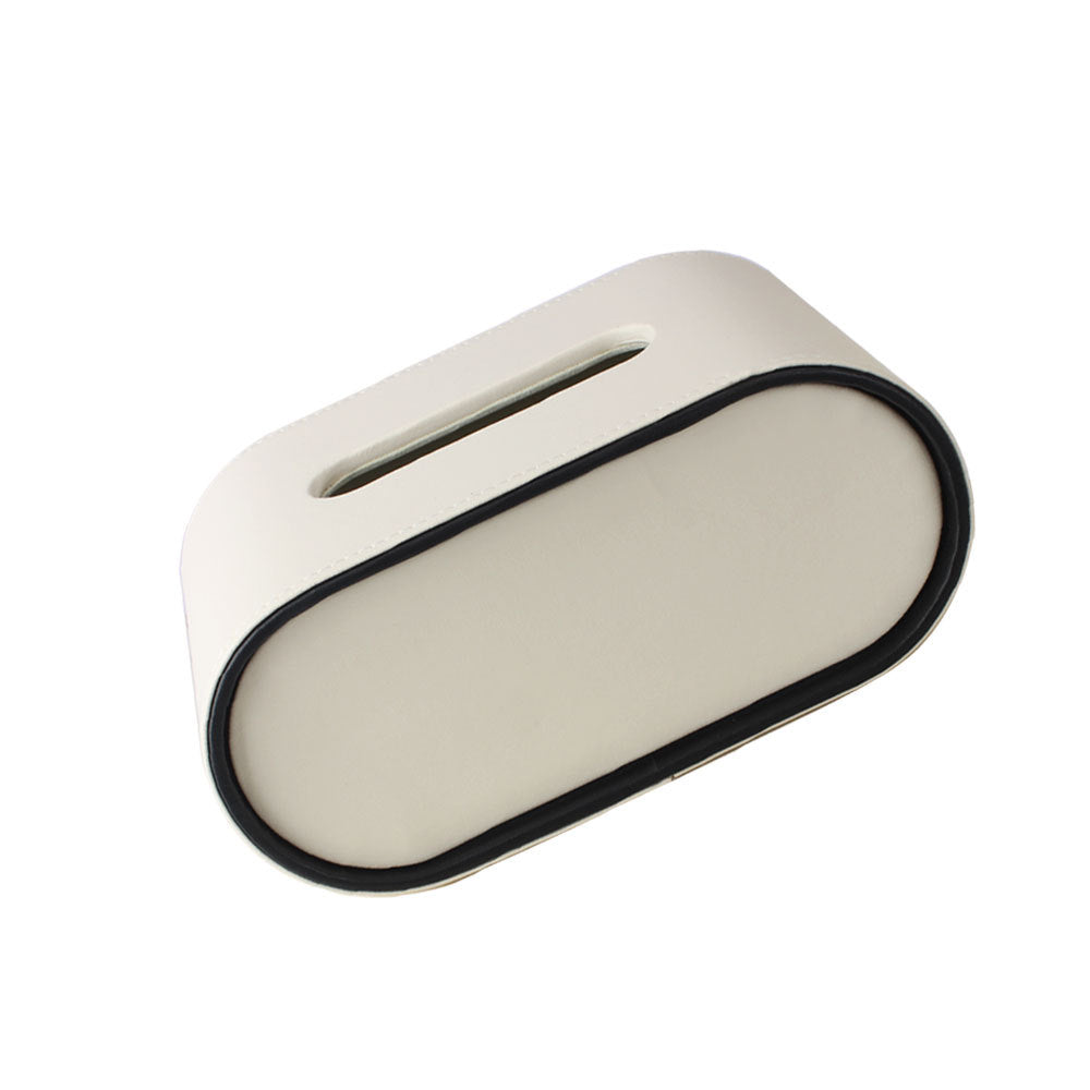 Boîte à mouchoirs ovale avec range-télécommande